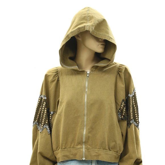 Free People 'Lil Baddie Sweatshirt Oversized Size Small - Picture 2 of 8